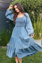 Load image into Gallery viewer, Rose Denim Dress
