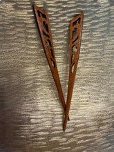 Load image into Gallery viewer, Wood Hair Sticks Set
